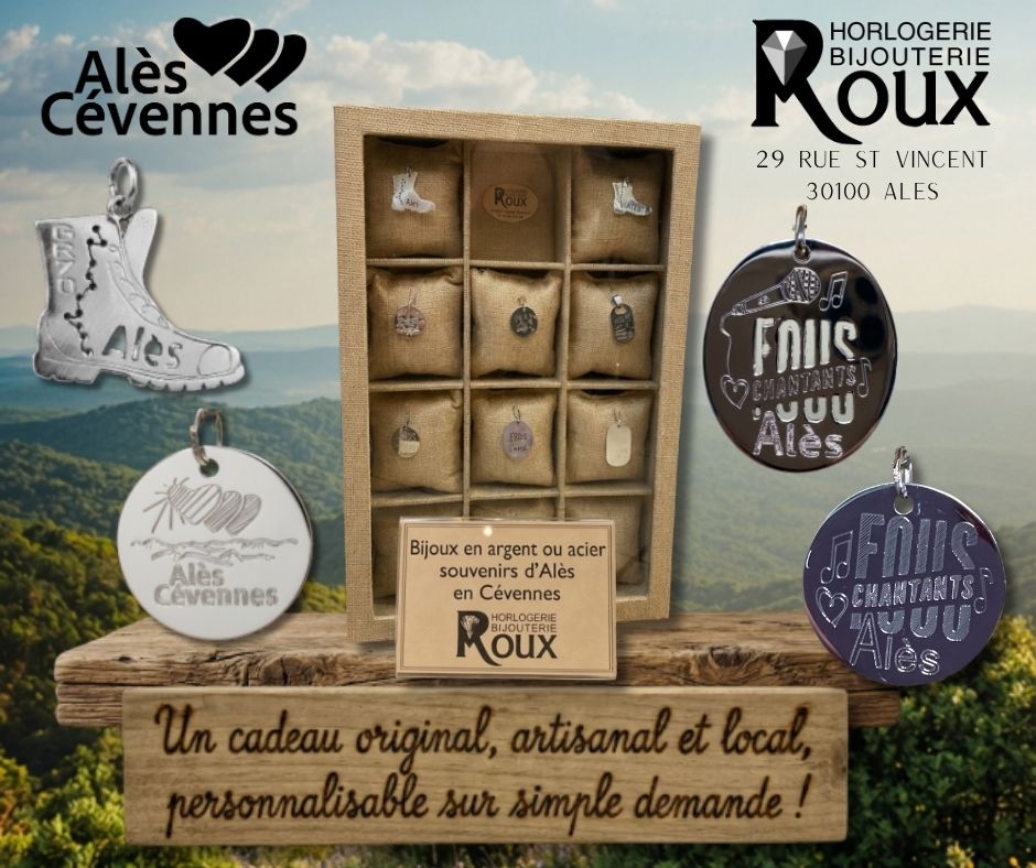  médailles Alès et Cévennes crées par la Bijouterie Roux